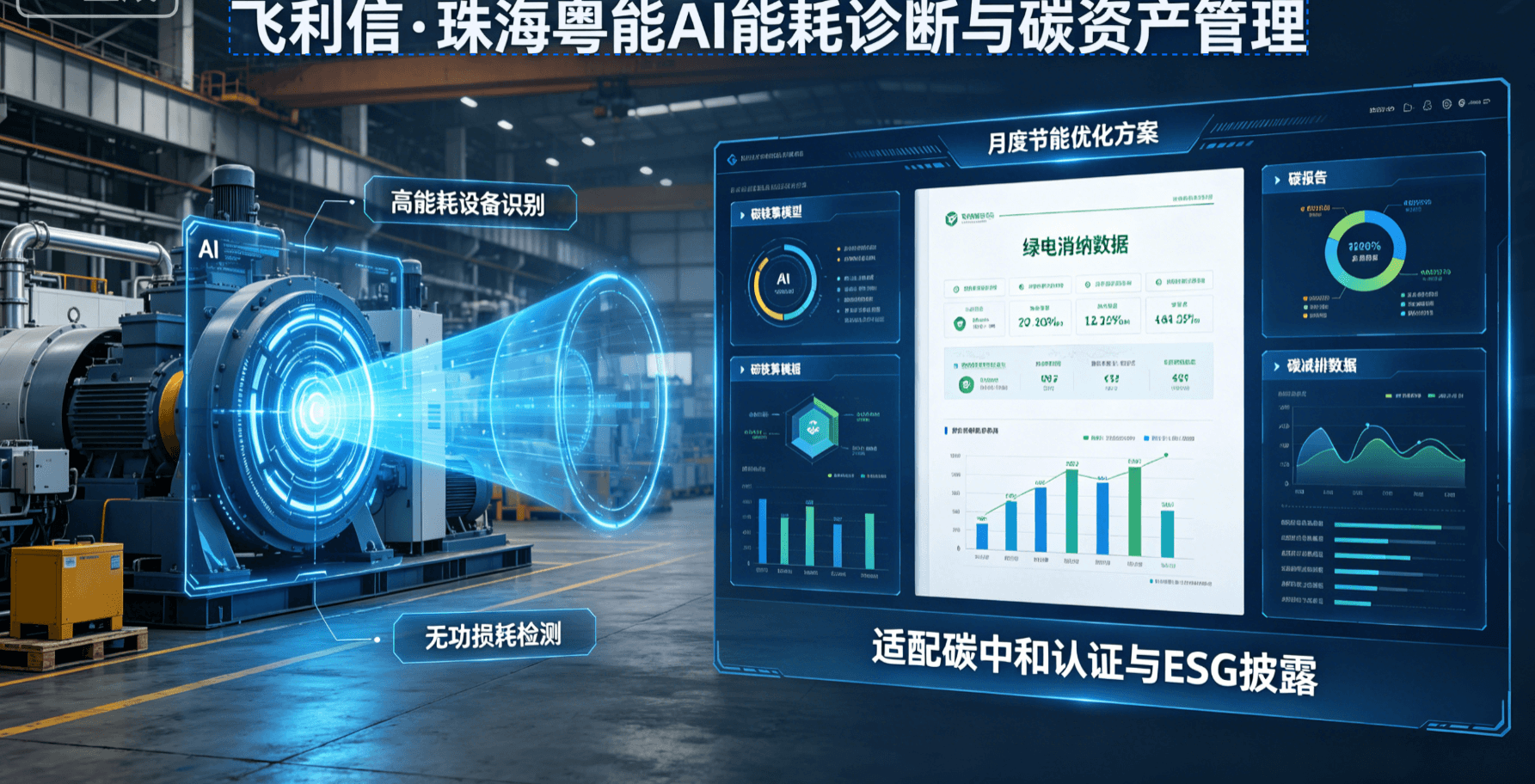 AI能耗诊断碳资产管理效果图
